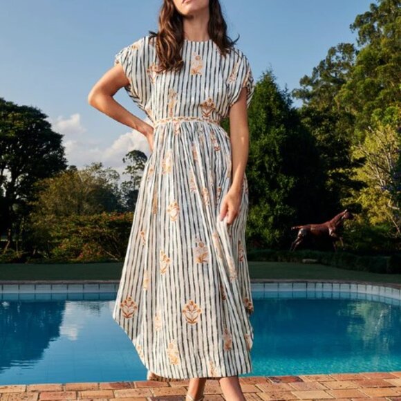 NWT - Agua by Agua Bendita - Aire Herbario Maxi Dress - Size XS - Picture 1 of 11